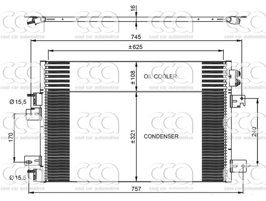 Condensors Nissens Condenser Dodge Avenger 07-