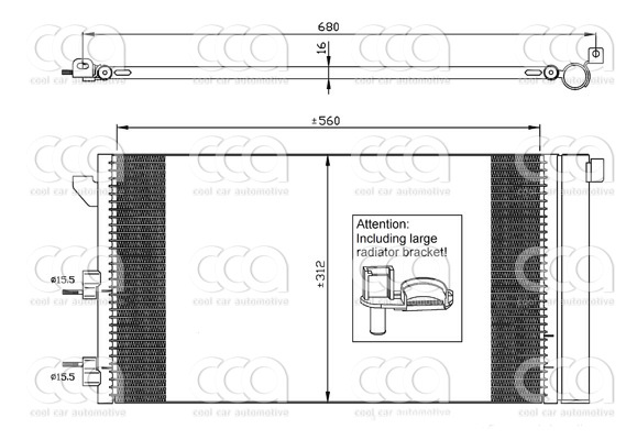 Condensors Nissens Condenser Fiat Panda 06-