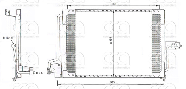 Condensors Nissens Condenser Opel Astra