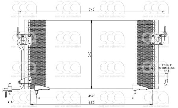 Condensors Nissens Condenser Citroen Berlingo 1,8-1,9 D 96-
