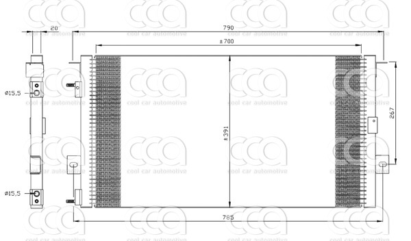 Condensors Nissens Condenser Chrysler Voyager 96-