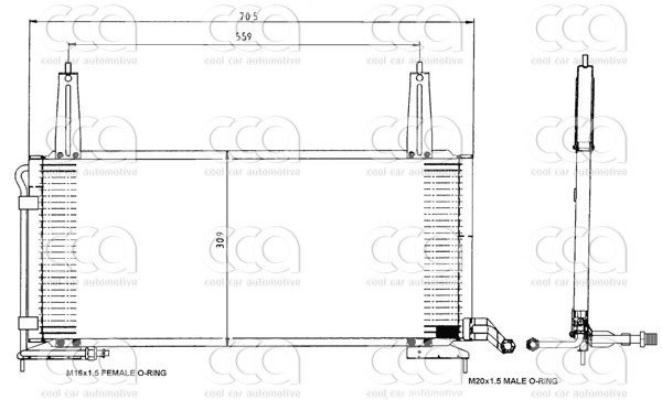 Condensors Nissens Condenser Jaguar XJS 4,0 94-
