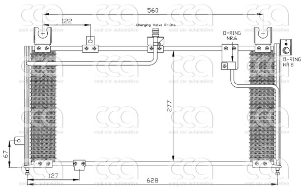Condensors Nissens Condenser Mazda 323 95-