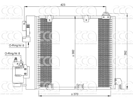 Condensors Nissens Condenser Opel Astra G diesel