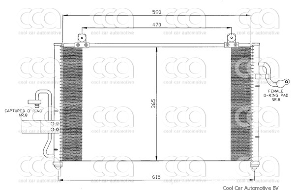Condensors Nissens Condenser Daewoo Rezzo 00-