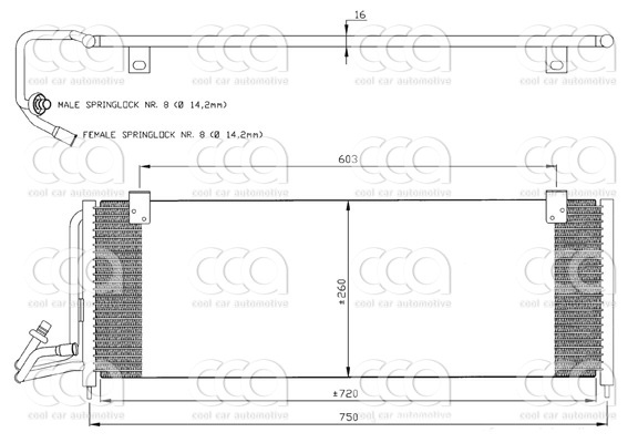Condensors Nissens Condenser Jeep Cherokee 97-