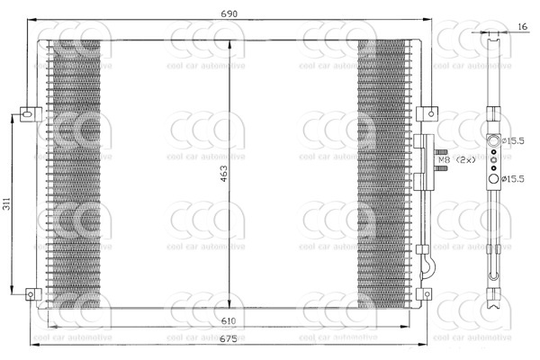 Condensors Nissens Condenser Chrysler Grand Cherokee 99-00