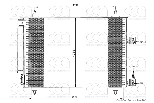 Condensors Nissens Condenser Citroen C5 3.0 2000-