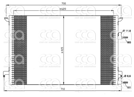 Condensors Nissens Condenser Saab 9-3 02-