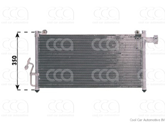 Condensors Nissens Condenser Mazda Premacy gasoline 99-