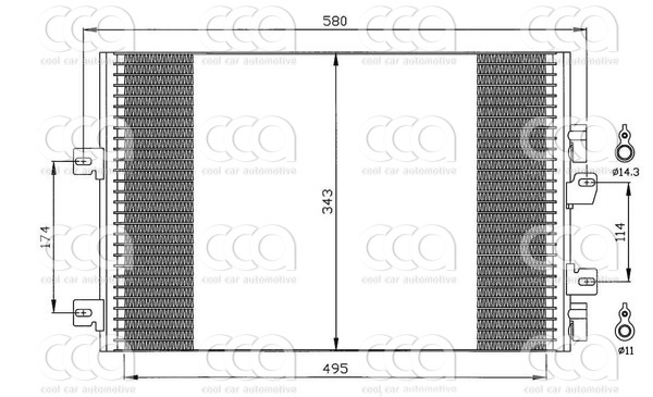 Condensors Nissens Condenser Renault Kangoo 1.5 D 01-