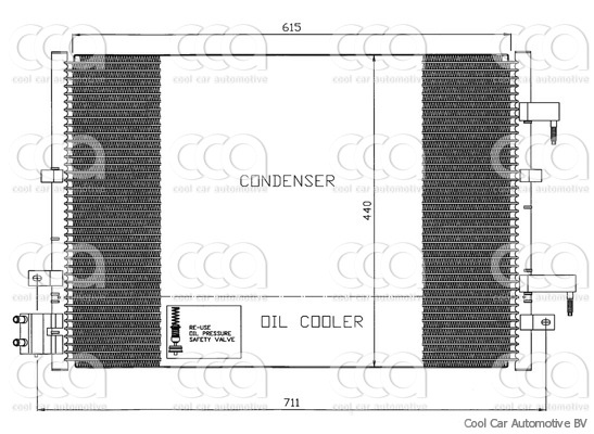 Condensors Nissens Condenser Ford Mondeo III TDCI 03-