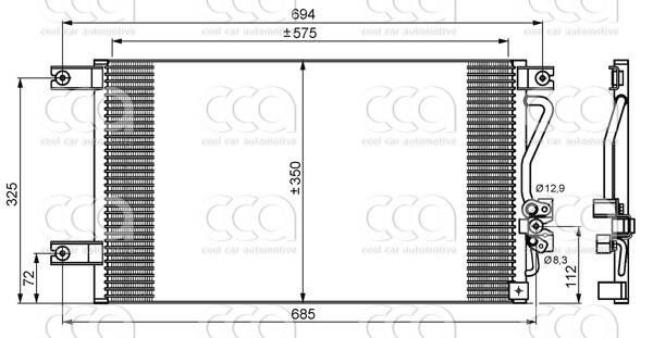 Condensors Nissens Condenser Mitsubishi Pajero Sport 98-
