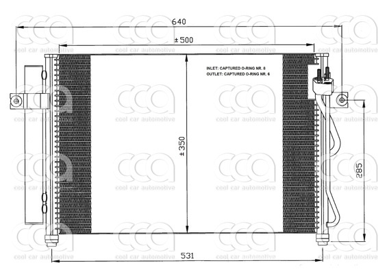 Condensors Nissens Condenser Hyundai Getz 1.5 D 02-