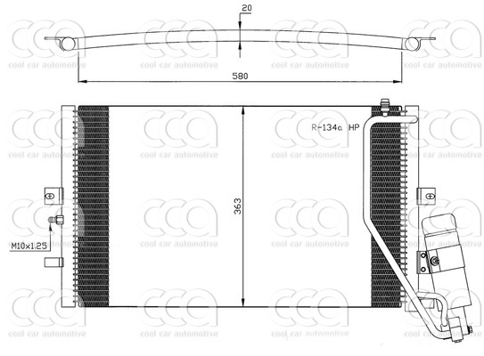 Condensors Nissens Condenser Saab 9-5 02-