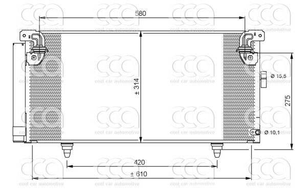 Condensors Nissens Condenser Subaru Legacy / Outback 03-
