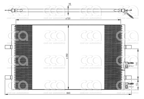 Condensors Nissens Condenser Ford Transit VII 06-