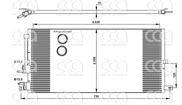 Condensors Nissens Condenser Jaguar X-Type 2.2 D 05-