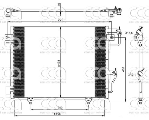 Condensors Nissens Condenser Mitsubishi Pajero 2006-
