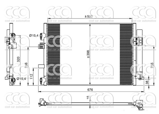 Condensors Nissens Condenser Ford Focus  C-Max 1.6 TDCI