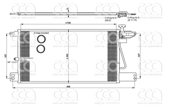 Condensors Nissens Condenser Scania G-serie