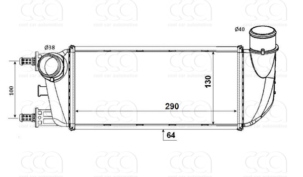 Intercoolers Intercooler Fiat 500 07>
