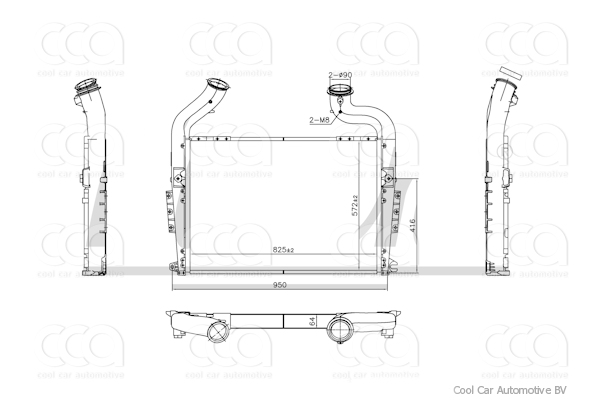 Intercoolers Intercooler Scania P-Serie 07>