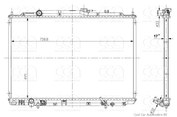 Radiateuren PW - Vrachtwagens Radiateur Acura MDX 01>