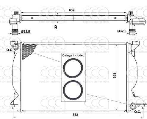 Radiateuren PW - Vrachtwagens Radiateur Audi A4 12>