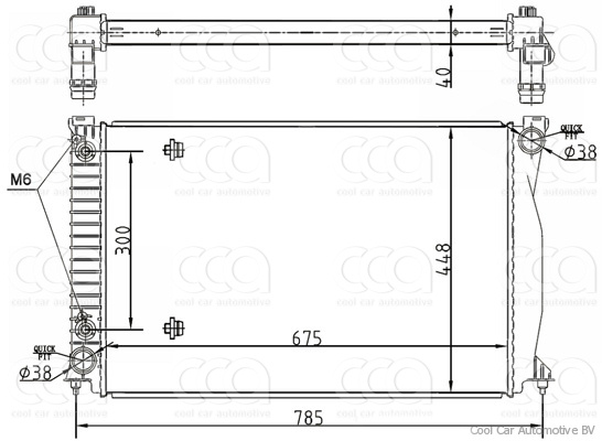 Radiateuren PW - Vrachtwagens Radiateur Audi A6 11>