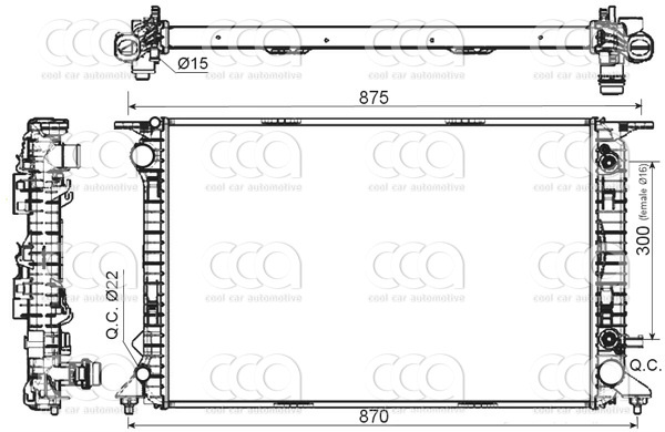 Radiateuren PW - Vrachtwagens Radiateur Audi Q5 05>