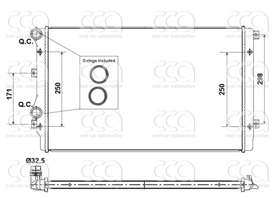 Radiateuren PW - Vrachtwagens Radiateur Audi A3 09>