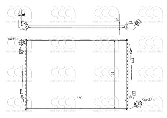 Radiateuren PW - Vrachtwagens Radiateur Audi A3 01>