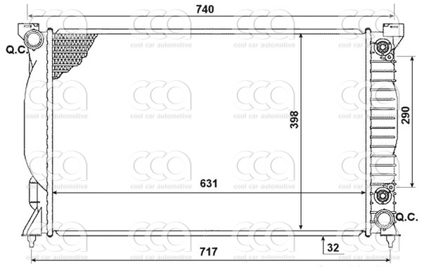 Radiateuren PW - Vrachtwagens Radiateur Audi A4 03>