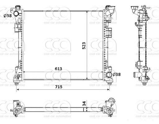 Radiateuren PW - Vrachtwagens Radiateur Chrysler Grand Voyager 01>