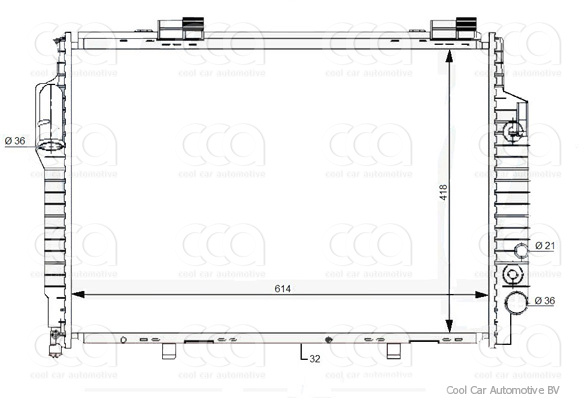 Radiateuren PW - Vrachtwagens Radiateur Chrysler Crossfire 07>