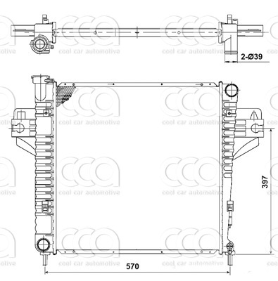 Radiateuren PW - Vrachtwagens Radiateur Jeep Cherokee 06>
