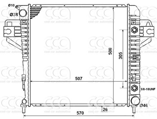 Radiateuren PW - Vrachtwagens Radiateur Jeep Cherokee 09>