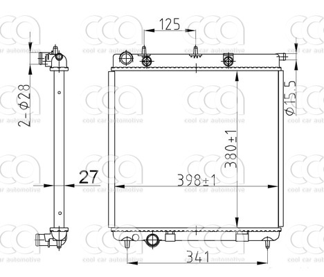 Radiateuren PW - Vrachtwagens Radiateur Citroen C2 07>
