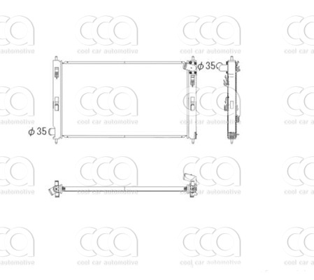 Radiateuren PW - Vrachtwagens Radiateur Citroen C-Crosser 05>