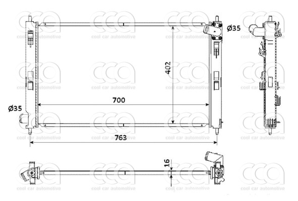 Radiateuren PW - Vrachtwagens Radiateur Citroen C4 10>