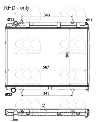 Radiateuren PW - Vrachtwagens Radiateur Citroen C4 11>