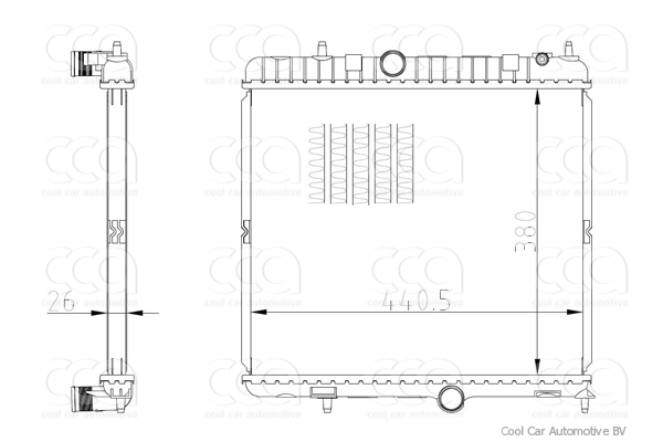 Radiateuren PW - Vrachtwagens Radiateur Citroen DS5 04>