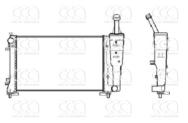 Radiateuren PW - Vrachtwagens Radiateur Fiat Idea 10>