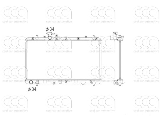 Radiateuren PW - Vrachtwagens Radiateur Fiat Sedici 11>