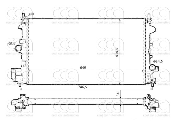 Radiateuren PW - Vrachtwagens Radiateur Fiat Croma 06>