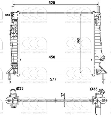 Radiateuren PW - Vrachtwagens Radiateur Ford C-Max 10>