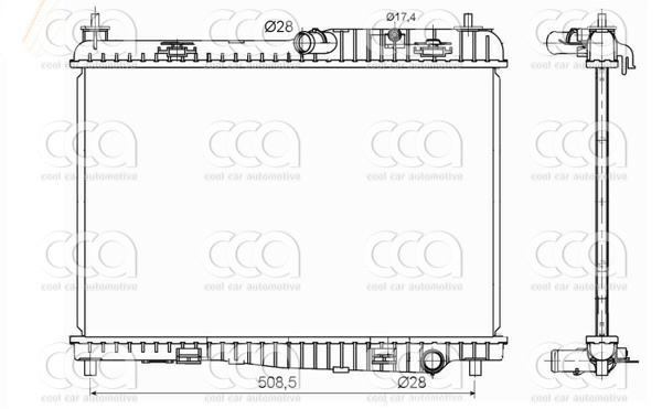 Radiateuren PW - Vrachtwagens Radiateur Ford B-Max 05>