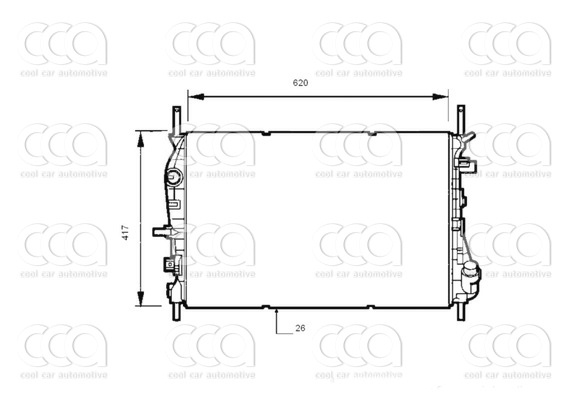 Radiateuren PW - Vrachtwagens Radiateur Ford Mondeo 04>