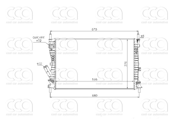 Radiateuren PW - Vrachtwagens Radiateur Ford Fiesta 10>